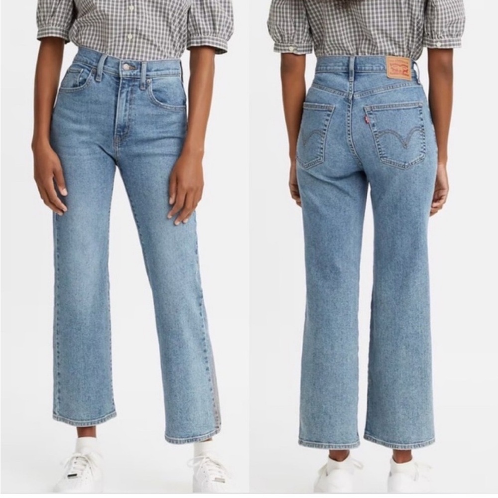 Levi's High Waisted Crop Flare Jeans